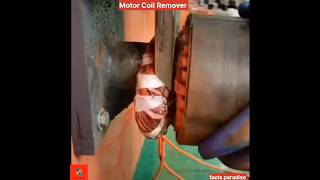 How amazingly Is This Machine Removing The Motor Coil Wireinductor winding machineytshorts [upl. by Patt]