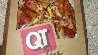 QT Kitchens Personal Cheese Pizza  American Guy Tries pizza gasstation texas [upl. by Helen]