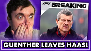 Our reaction to Guenther Steiner LEAVING Haas [upl. by Llehsal]