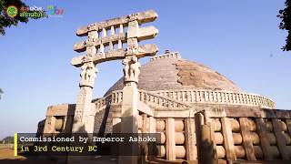 The Great Stupa at Sanchi Madhya Pradesh India  MP Tourism [upl. by Onfroi550]