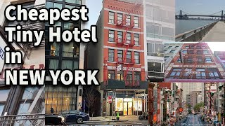 Cheapest Tiny Hotel in Manhattan New York [upl. by Eilrac]