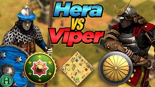 Hindustanis vs Japanese  1v1 Arabia  vs Viper  AoE2 [upl. by Acinahs]