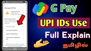 How To Use Google Pay UPI Ids Full Explain in Tamil  Google Pay Transaction Problem Solve [upl. by Rieth]