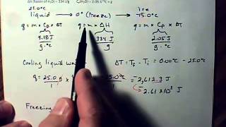 Energy Change Calculations for Heating and Cooling Water [upl. by Naenaj]