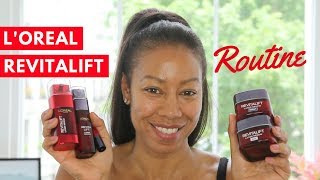 LOreal Revitalift Skincare Routine  Time With Natalie [upl. by Encratis]