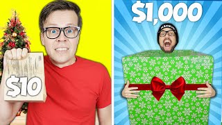 10 Vs 1000 Holiday Gift Swap Budget Challenge [upl. by Hagile]