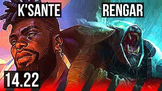 KSANTE vs RENGAR TOP  402  KR Master  1422 [upl. by Kristin30]