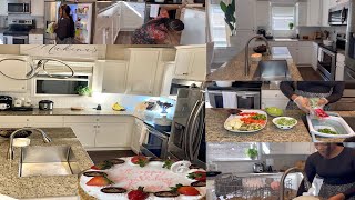 ✨MÉNAGE ET CUISINE✨MA VIE DE MAMAN PRODUCTIVE SUR PLUSIEURS JOURS  RECETTE GOMBO GRILLÉ 🎂BIRTHDAY [upl. by Mikol354]