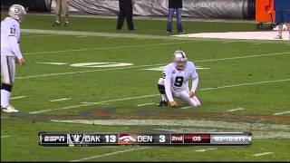 Sebastian Janikowski 63 Yard Field Goal And 70 Yarder PreGame [upl. by Marashio]