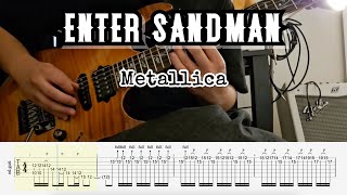 TAB Metallica  Enter Sandman Guitar Solo with Tabs [upl. by Coombs198]