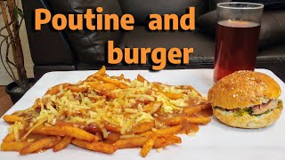 EXTRA CHEESE POUTINE AND BURGER CRUNCHY ASMR FAST FOOD MUKBANG EATING SHOW [upl. by Hans]