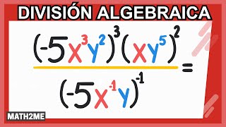 Ejercicios para practicar división de monomios  Leyes de los exponentes [upl. by Slade71]