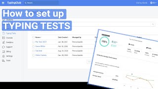 How to Create Typing Tests in TypingClub [upl. by Ennaer]