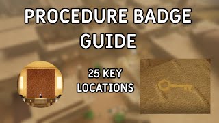 Key Locations 25 Locations  Procedure Badge Guide  Evade  Roblox [upl. by North]