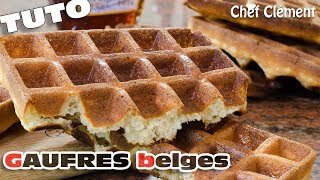 Recette INRATABLE  GAUFRES BELGES ou lyonnaises  Chef Clément [upl. by Eleen417]