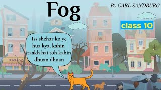 fog poem class 10 in hindi  fog poem class 10 in english animation [upl. by Namrej38]