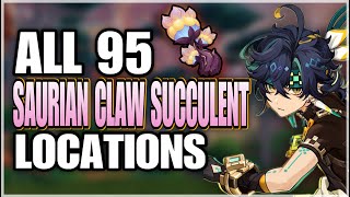 ALL 95 Saurian Claw Succulent Locations  Efficient Farming Route  Kinich Ascension Materials [upl. by Lindsy]