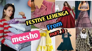 MEESHO LEHENGA HAUL part2 Honest Review  New Festival Lehenga  reshmastyle [upl. by Kcarb392]