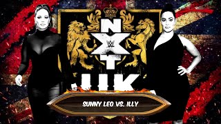 WWE Title NXT UK Women’s Match Twins Wrestling Sunny Leo vs Illy wwe nxtuk [upl. by Assirahs]