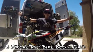 2 Stroke Dirt Bike Bogging out at high SPEEDS  TMac Fixes 2019 Husquavarna TC 85  KTM 85 [upl. by Freyah]