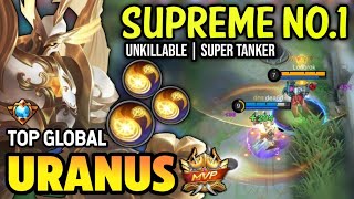 URANUS BEST BUILD 2023  TOP GLOBAL URANUS GAMEPLAY  MOBILE LEGENDS✓ [upl. by Latrell]