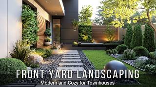 Modern and Cozy Front Yard Landscaping Ideas for Townhouses [upl. by Llennahs161]