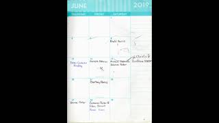 Ernest Calhoun Sr Calendar of Birthdays [upl. by Olney]