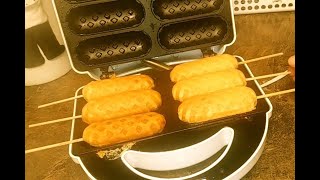 CORN DOGSBANDERILLAS DE SALCHICHA Y QUESO FACIL DE HACER [upl. by Rauscher]