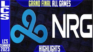 C9 vs NRG Highlights ALL GAMES  LCS Summer 2023 Playoffs Grand Finals  Cloud9 vs NRG Esports [upl. by Enyawd]