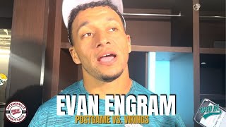 Jacksonville Jaguars TE Evan Engram reacts to 127 loss to Minnesota Vikings [upl. by Nedgo731]