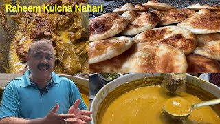 Famous Raheem Kulcha Nahari  Lucknow  Lucknow Street Food Trip4food [upl. by Noived954]