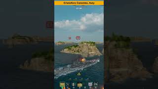 🇮🇹Battleship Cristoforo Colombo worldofwarships [upl. by Aniuqal]