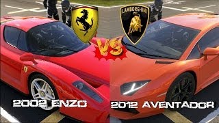 Forza 5  Ferrari Enzo vs Lamborghini Aventador [upl. by Samella958]