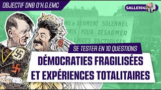 Se tester ✔︎  Démocraties fragilisées et expériences totalitaires durant lentredeuxguerres [upl. by Iey843]