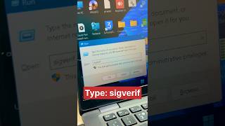How to Use the Sigverif Command to Identify Unsigned Drivers in Windows pctips shorts [upl. by Annekcm575]