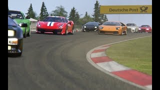 2019 Ferrari 488 Pista vs Supercars at Nurburgring [upl. by Arais]