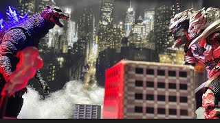 Godzilla vs Monster X Desolate Tokyo Stop Motion preview [upl. by Gavan507]