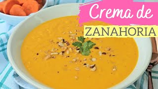 Crema de zanahoria 🥕 ¡Riquísima y muy fácil [upl. by Llyrrad]