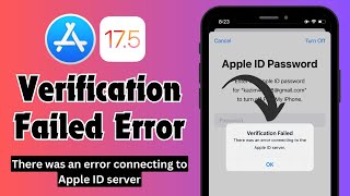 Fixed Verification Failed Error on iPhone  There Was a Problem Connecting to the Apple ID Server [upl. by Girardi]