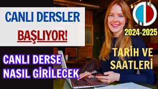 Canlı Dersler Başlıyor Tarih ve Saatleri Belli Oldu Anadolu Aöf Canlı Derslere Nasıl Girilir [upl. by Annavaj925]