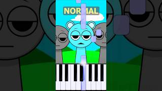 Sky Theme Incredibox Sprunki  Normal Vs Horror on piano [upl. by Aleicarg]