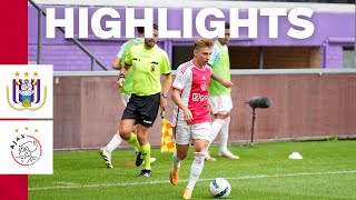 Familiar faces in Brussels 🇧🇪  Highlights RSC Anderlecht  Ajax  PreSeason [upl. by Oak]