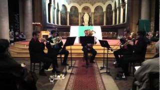 Mussorgsky  Pictures at an exhibition Part 1 by the Fantasy Brass Quintet [upl. by Zendah]