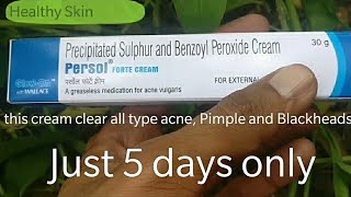 Persol forte CREAM REVIEW Benzoyl peroxide cream [upl. by Ahsiat726]