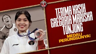 GREGORIA MARISKA TUNJUNG TERIMA KASIH MEDALI PERUNGGUNYA DI OLIMPIADE PARIS 2024  PB INA  EPS 208 [upl. by Arrakat]