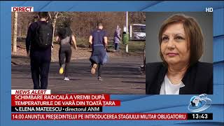 Elena Mateescu anunță o nouă schimbare a vremii în România [upl. by Hibbs]