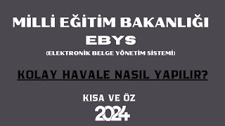 MEB EBYS KOLAY HAVALE NASIL YAPILIR [upl. by Kcirdot]