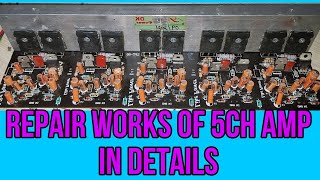 51 Amplifier board repair work ⚡️ never seen before on youtube in deep details [upl. by Laehpar545]