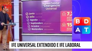 Ministra Karla Rubilar detalla la entrega del IFE Universal extendido y Laboral  BDAT [upl. by Brenda600]