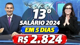 INSS 1ª PARCELA do 13º SALÁRIO para os APOSENTADOS  CALENDÁRIO INSS 2024  VEJA DATAS e VALORES [upl. by Schlesinger]